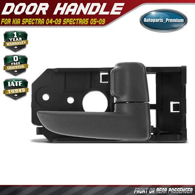 Front / Rear Right Deep Gray Interior Door Handle for Kia Spectra 2004 2005 2006 - Image 1 of 4