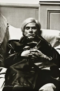 1974 Vintage HELMUT NEWTON Sleeping Pop Artist ANDY WARHOL Paris Photo Art 12X16 - Picture 1 of 1