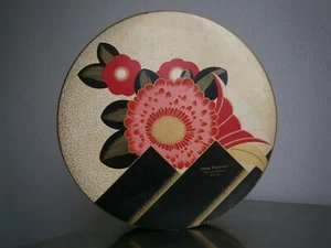 Large Round Art Deco Cardboard Box Decor 1930 Geometric Antique - Picture 1 of 11