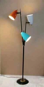 VINTAGE ITALIAN INETRIOR FLOOR LAMP IN STYLE OF ARREDOLUCE 3-ARM FLOOR LAMP - Picture 1 of 1