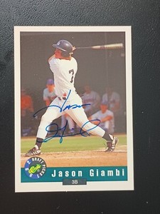 JASON GIAMBI 1992 CLASSIC DRAFT PICKS #42  AUTOGRAPH  AUTO