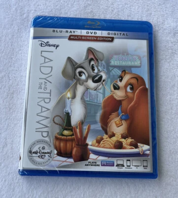 Lady and the Tramp Blu-Ray + DVD +  The Walt Disney Signature Collection - New - Image 1 of 3