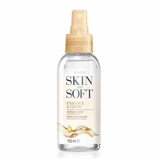AVON * Spray para aerógrafo Skin So Soft Enhance & Glow * 5 oz / 150 ml * Aceite seco Foto 1 de 1