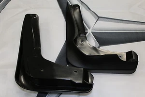 Genuine Mercedes-Benz W176 A-Class B-Class CLA Front Black Mud Flaps A2468900078 - Picture 1 of 6