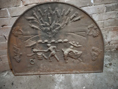 Plaque de Cheminée en fonte - Photo 1/3