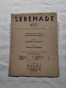 "SERENATA" in Eb da "Il Principe Studente" 1925 Spartiti Vintage Mario Lanza - Foto 1 di 8