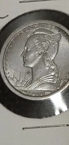 KAMERUN FRANZÖSISCHES MANDAT 1 FRANC UNZ MÜNZE 1948 JAHR KM#8 GAZELLE - Bild 1 von 2