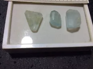 CRISTALLI DI ACQUAMARINA BRASILIANA NATURALE FORATI - Imagen 1 de 1