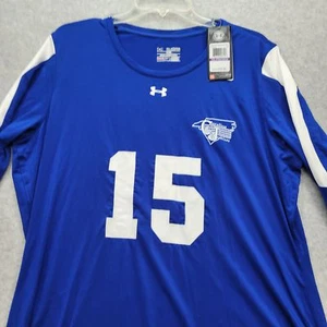 Carolina Juniors Under Armour Women's XXL Blue Long Sleeve Athletic Shirt NWT - Picture 1 of 15
