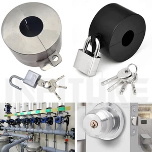 Außen Wasserhahnschloss Gartenhahn Ventilschloss Türgriff Verschlussvorrichtung Diebstahlsicherung - Bild 1 von 31