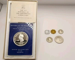 Philippines Coin Set.1975 Proof Set.Franklin Mint.With Paper. - Picture 1 of 6