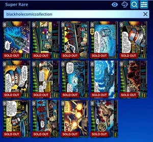 Topps Disney Collect Complete Black Hole Comic SR Set W Award - Picture 1 of 3