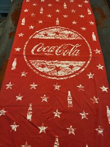 Vintage Coca Cola Coke Summer Sun Beach Towel 60x28