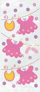 Rosa Beutetüten Mädchen Babyparty Geschenktüten Wäscheleine Mädchen Party Zubehör 20ct - Bild 1 von 2