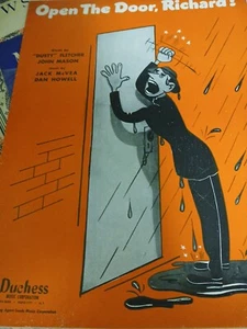 OPEN THE DOOR RICHARD! Fletcher/Mason/McVea/Howell Duchess Music Corp 1947 - Picture 1 of 7