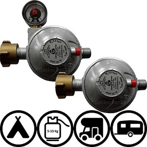 Caravanregler 30 50mbar Fahrzeug-Druckregler Wohnmobile Gasregler Druckminderer - Bild 1 von 5