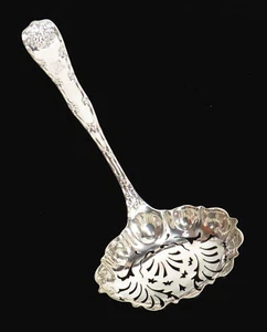 TIFFANY & CO WAVE EDGE STERLINGSILBER 6 1/4" ZUCKERSIEBER - Bild 1 von 5