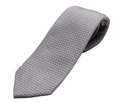 DRAKE'S London tie (DR1AAN-06654-15) Grenadine solid tie Silver - Image 1 of 4