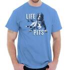 T-shirt à encolure ras-du-cou Life Is The Pits Funny Pitbull Dog Lover femme ou homme