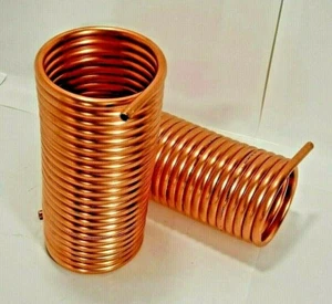 Spirale Kupferrohr 12x1mm für OFENROHR 120mm 10m mit Innendurchmesser ca.124mm - Bild 1 von 6
