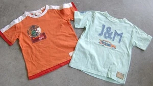 2 X JACK & MILLY BOYS SHORT SLEEVED T-SHIRT TOPS SZ 5 - Picture 1 of 2