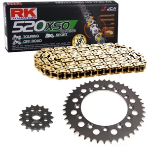 Chain Set Yamaha Tt 250 R 96-98 Chain RK GB 520 Xso 106 Open Gold 14/44 - Picture 1 of 4