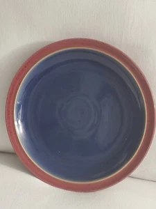 Denby Harlequin blue red dinner plates - Picture 1 of 5