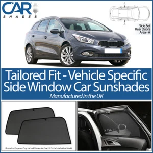 Kia Cee'd Estate 2018> cortinas para coche Reino Unido adaptadas UV ventana lateral persianas privacidad - Imagen 1 de 5