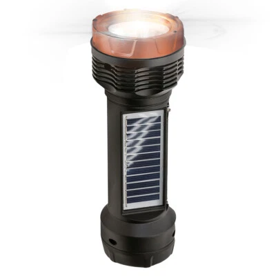 Altavoz Bluetooth/FM/TF/USB de 2 funciones con linterna LED brillante con carga solar Foto 1 de 4