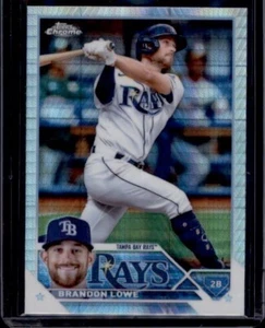 Refractores de prisma cromados Topps 2023 #208 Brandon Lowe Rays - Imagen 1 de 2