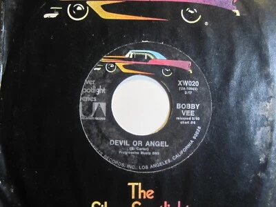 BOBBY VEE * 45 * Devil Or Angel / Stayin' In * 1960s * NM UNPLAYED RI - Image 1 of 2