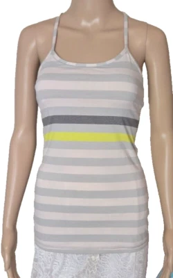 Camiseta sin mangas Lululemon Power Y a rayas multicolor para mujer talla 4 Foto 1 de 4