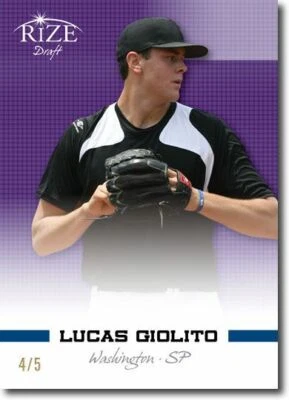 LUCAS GIOLITO 2012 Rize дебютант фиолетовый Paragon RC #/5 - Изображение 1 из 2