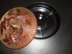 VINTAGE/ANTIQUE JAPANESE LACQUER FOOD CARRIER - Picture 1 of 5