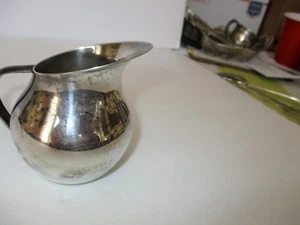 MCM de Uberte Silver Plate CREAM PITCHER 3 1/2" Tall -- Excellent! - Bild 1 von 4