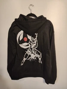 Felpa con cappuccio uomo B-Ware Naruto anime Sasuke occhio Kakashi Sharingan eco nera XL - Foto 1 di 7