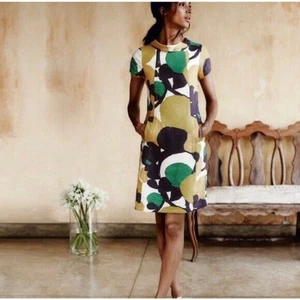 Vestido Boden Mod Lino Audrey Funda Otoño Otoño Color 6 Largo Hasta la Rodilla - Imagen 1 de 8