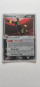 Umbreon ex 112/115 EX Unseen Forces 2005 Holo Rare Pokémon Card TCG - MP Creases - Picture 1 of 16