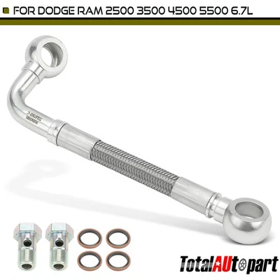 Línea de refrigerante turbocompresor de retorno para Dodge Ram 2500 4500 3500 5500 6,7 L diésel Foto 1 de 4