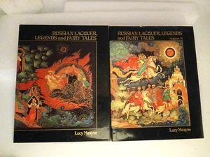 Russian Lacquer Legends and Fairy Tales Vol I & II 1993/1990 HC (LN) DJ (VG) - Picture 1 of 6