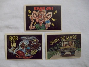 (3) 1978 DONRUSS CB CONVOY CODE STICKERS w/EARS ON,SHAKE THE LEAVES,BEAR IN THE - Picture 1 of 2