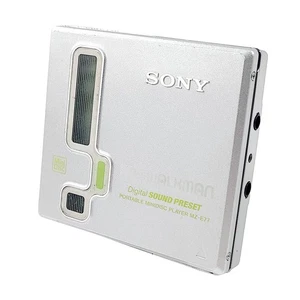 Sony MZ-E77 MiniDisc Player Silver - Tested Working Functional MD Player - Picture 1 of 14