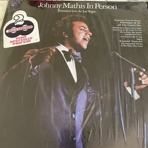 Johnny Mathis In Person Recorded Live At Las Vegas (Vinyl, 1975, 2x LP) Columbia - Picture 1 of 9