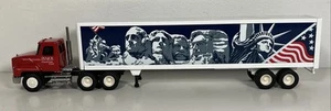 Penjoy 1/64 Diecast Mack Semi Truck American Heritage Charter Member Trailer - Picture 1 of 14
