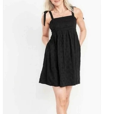 Старый темно-синий женский размер 3 X мини солнце платье вышивка карманы богемное крестьянская кукла - Изображение 1 из 4