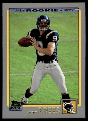 2001 Topps Drew Brees Rookie #328 MINT - Image 1 of 2