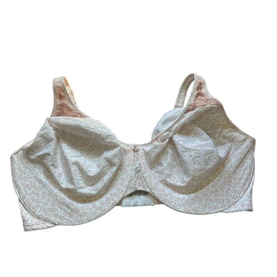Bali Floral Print Bra DDD 42 Underwire Adjustable Strap Everyday Comfort - Image 1 of 4