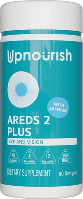 UpNourish AREDS 2+ - Suplemento vitamínico avanzado para los ojos para la salud macular y D... Foto 1 de 4