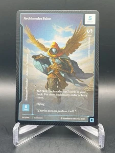 Archimede Falco 073/401 Esistenza [Epica] Full Art Meraviglie del Primo NM/M - Foto 1 di 3