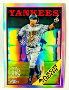 Tarjeta refractora 2023 Topps cromada Aaron Judge 35 aniversario ¡NY Yankees! - Imagen 1 de 3